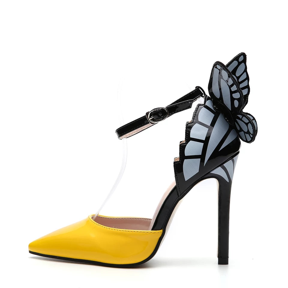 Yellow Butterfly Pointed Toe High Heel Pumps Celebrity Style, 8CM Butterfly  Heels, Perfect For Prom, Parties And Events EU 35 41 From Tradingbear,  $28.97 | DHgate.Com